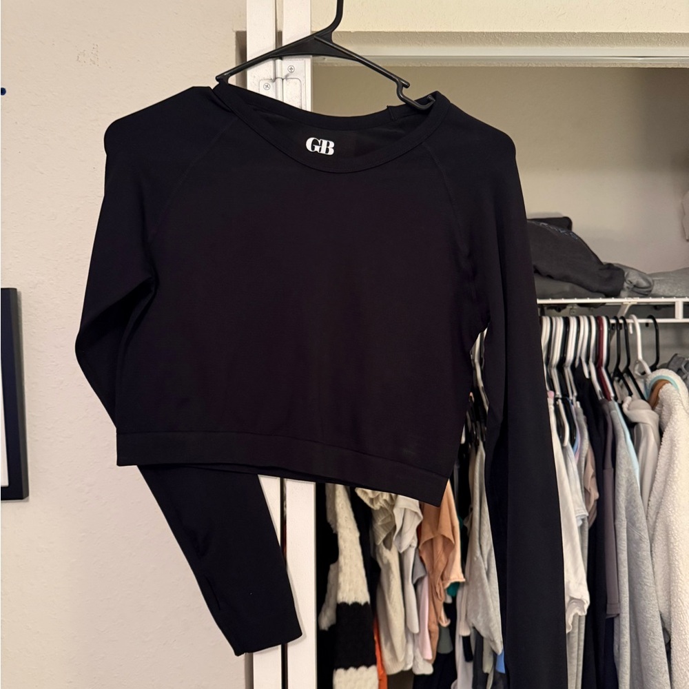 Gianni Bini Black Cropped Top